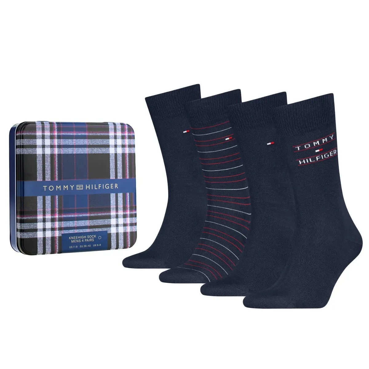 Tommy Hilfiger Giftbox - 4 paar - dark navy