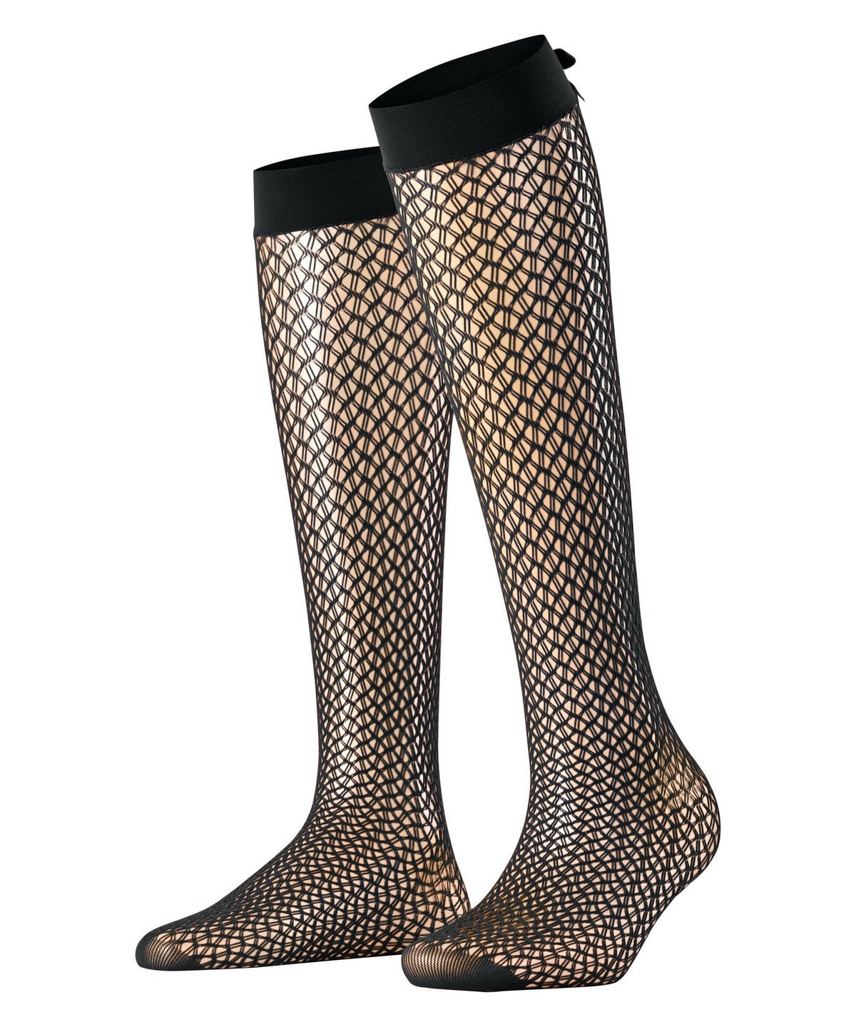 FALKE Kniekous Miss Ribbon netkous - black