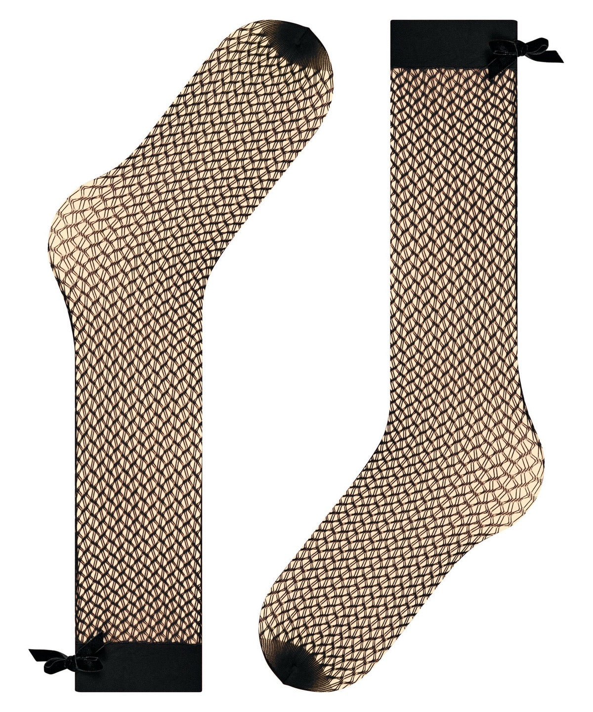 FALKE Kniekous Miss Ribbon netkous - black