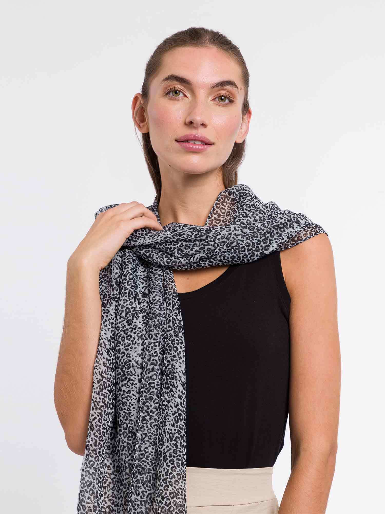 Sjaal dames FRAAS 640017 black white