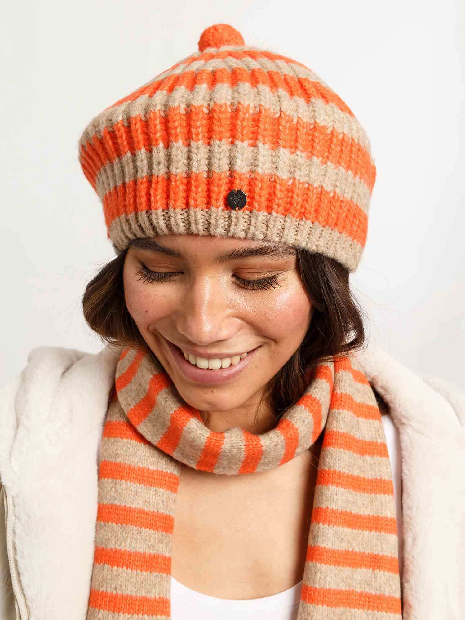 Muts dames FRAAS stripe exotic orange