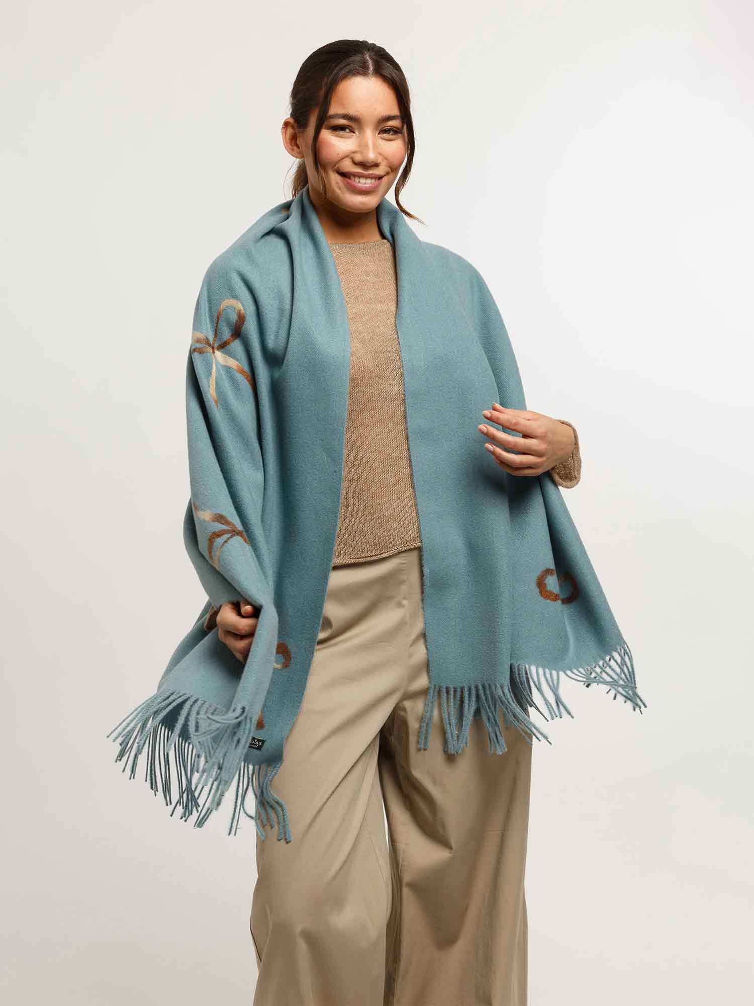 Sjaal dames FRAAS crystal teal