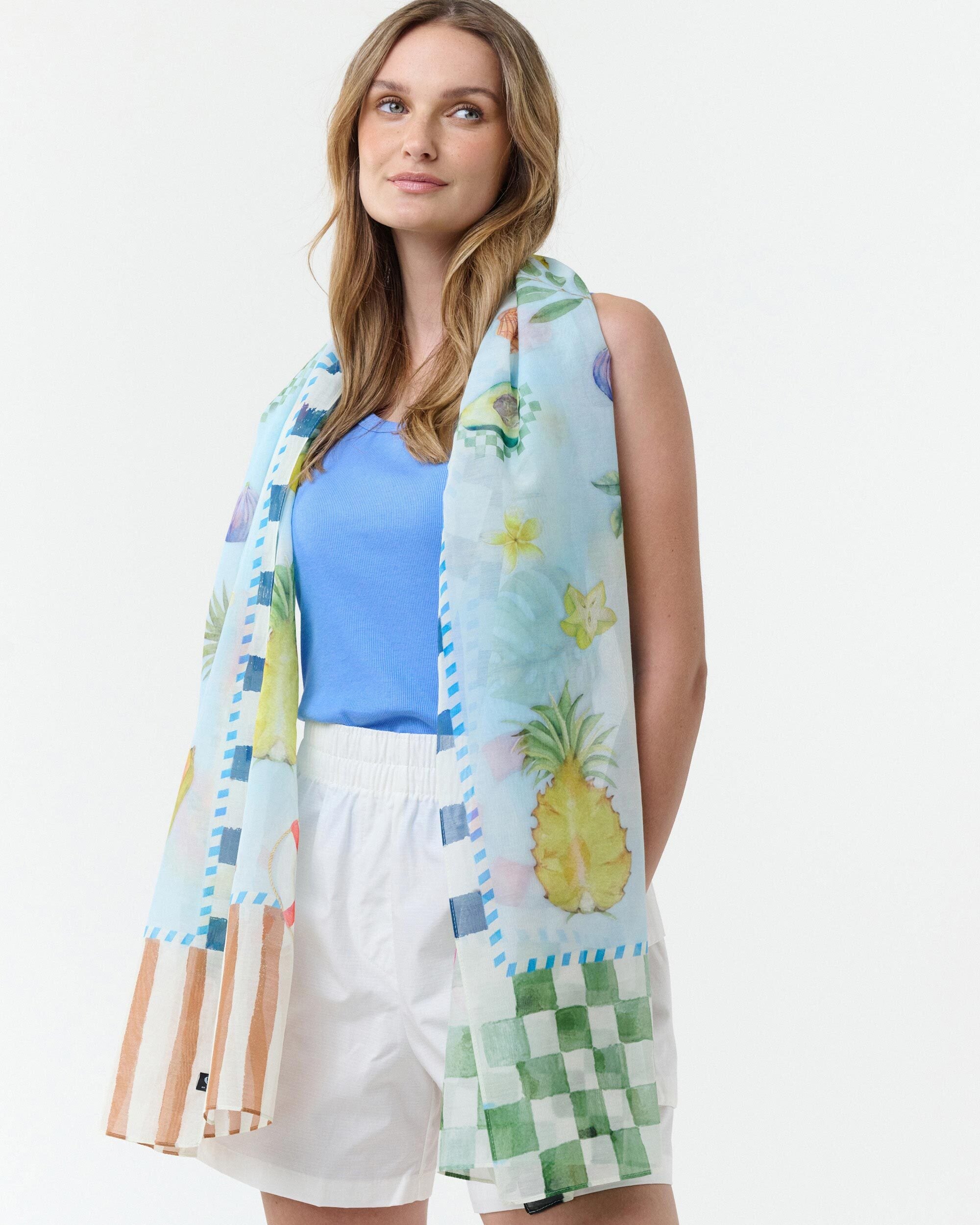 Sjaal Fraas 633035 True Blue