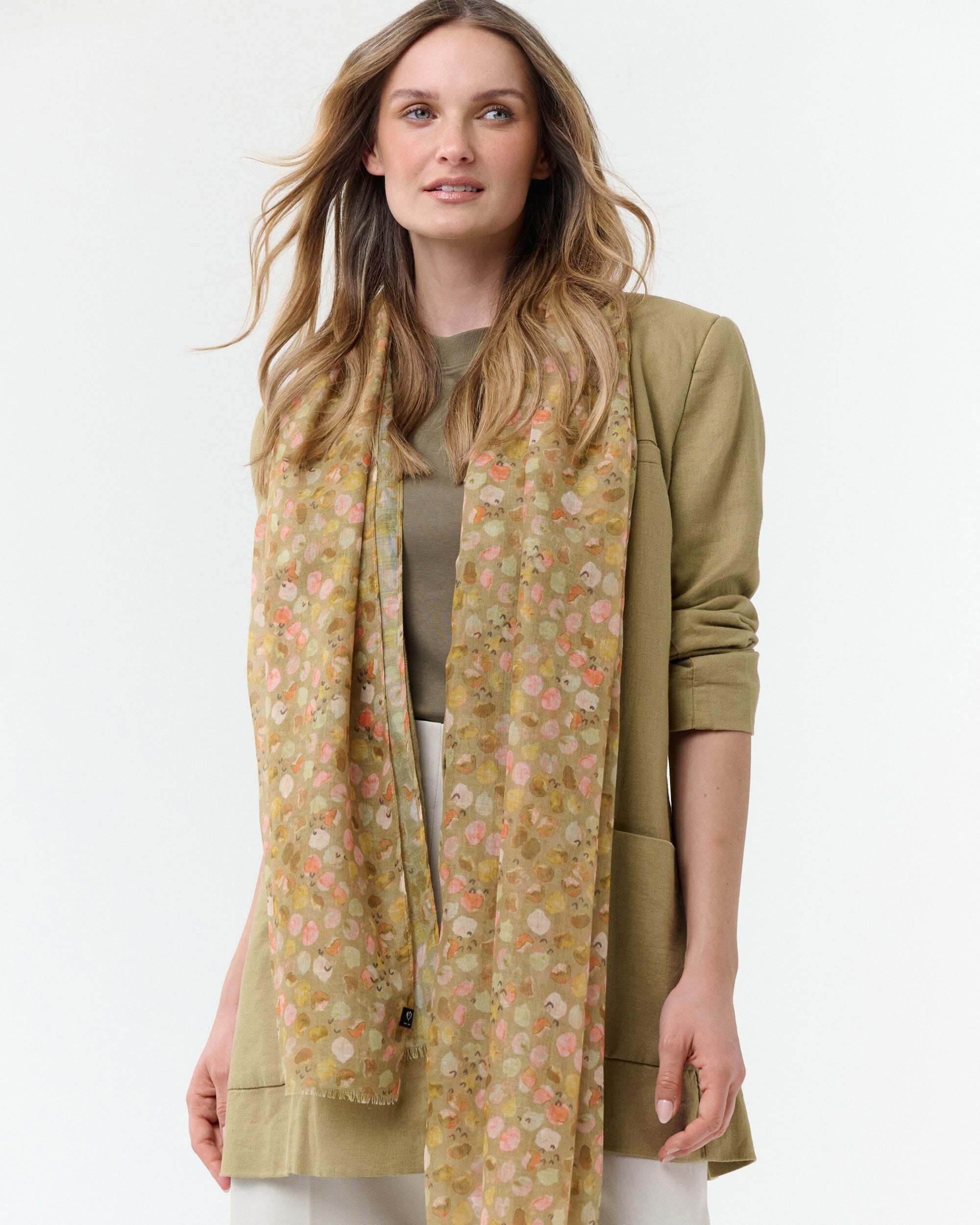 Sjaal Fraas 640073 khaki