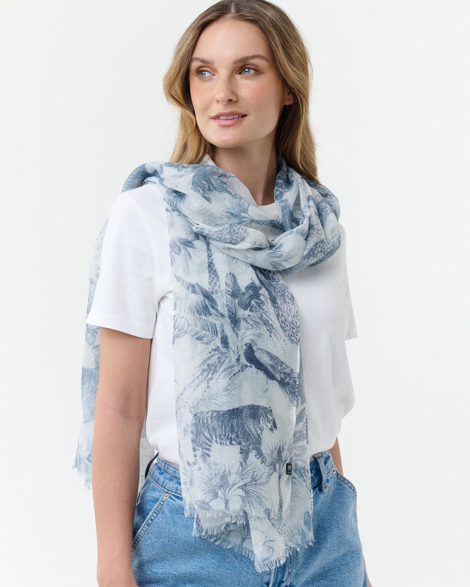 Sjaal Fraas 640074 poppy seed