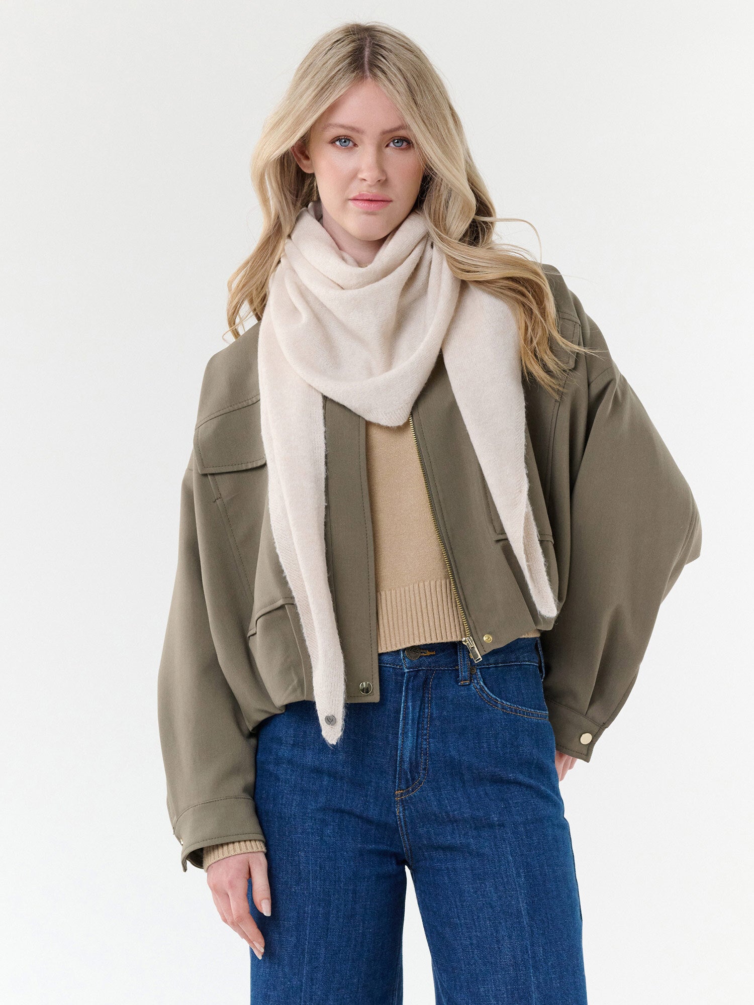 Sjaal Fraas Driehoek 647048 - wit