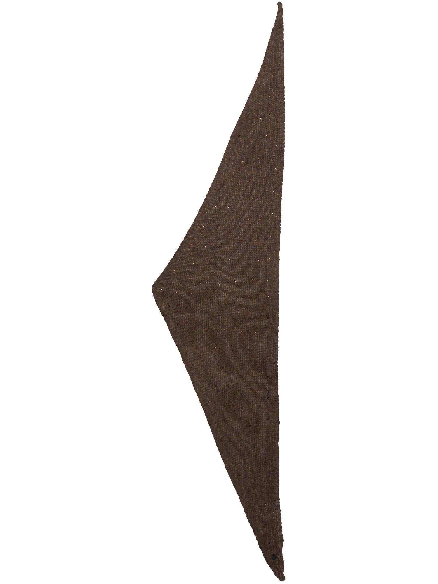 Sjaal driehoek met pareltjes Fraas 667279 - brownie