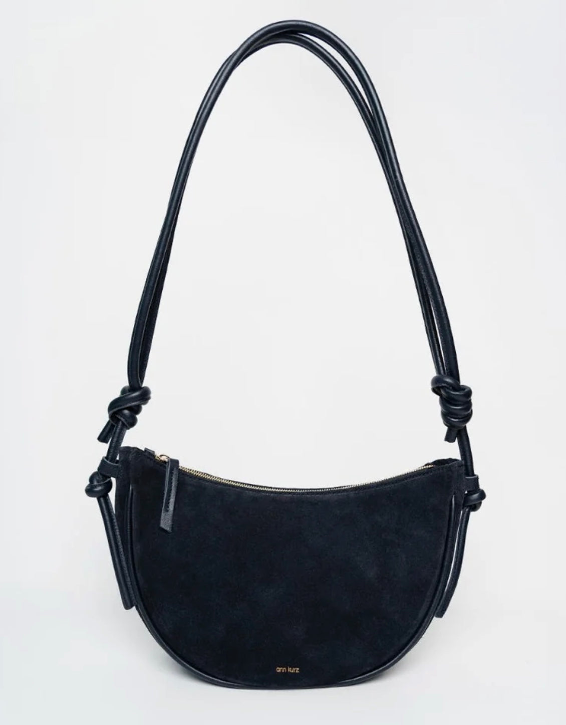 Ann Kurz - halfmoon - suède dark blue