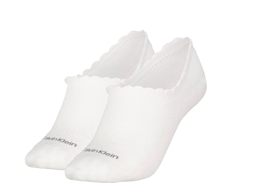 Calvin Klein Socca dames - high cut diamond open work - 2 PACK