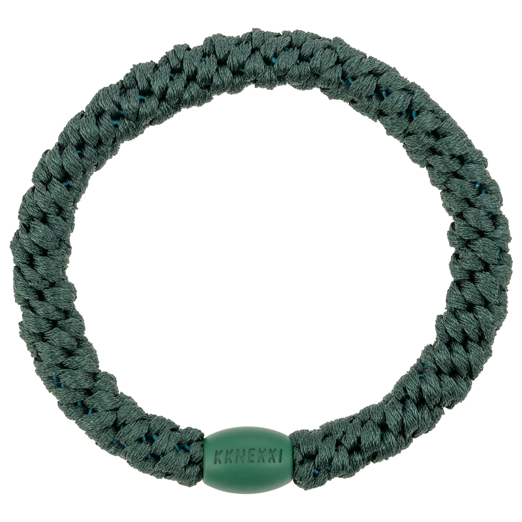 Kknekki haarelastiek - Peacock blue