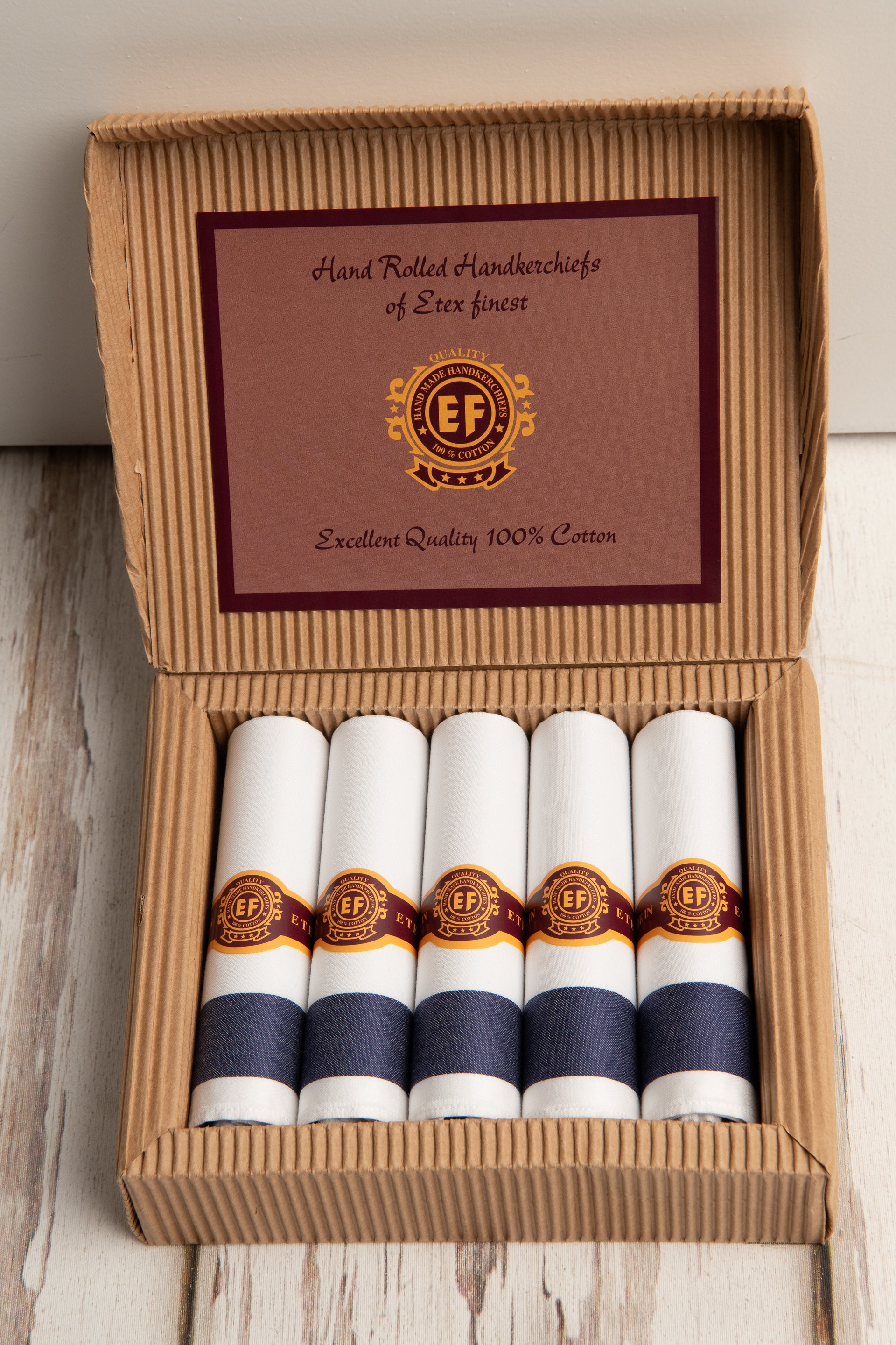 Zakdoeken ETEX geschenkdoosje - 5 stuks - M62 O2
