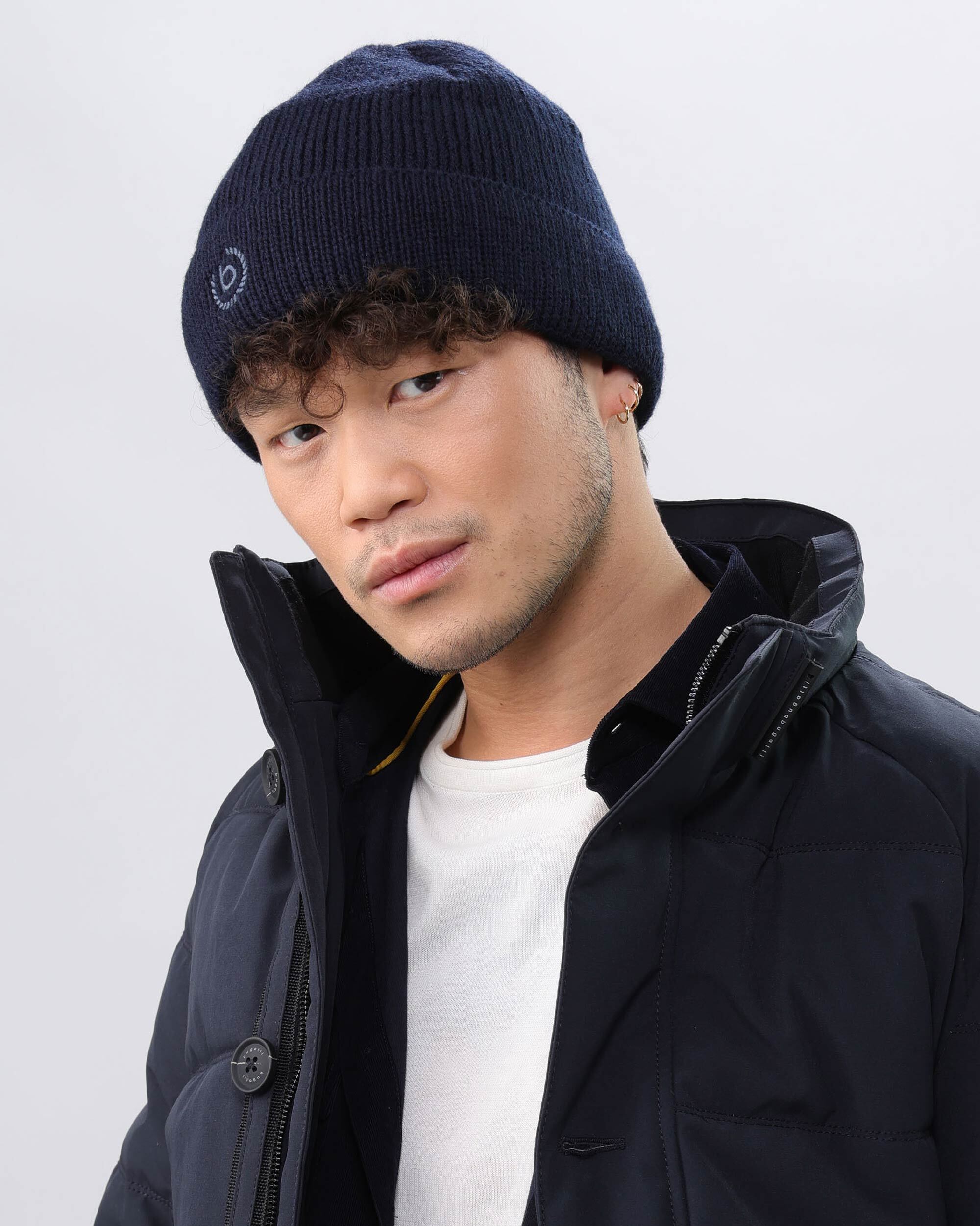 Muts heren Bugatti - denim of zwart