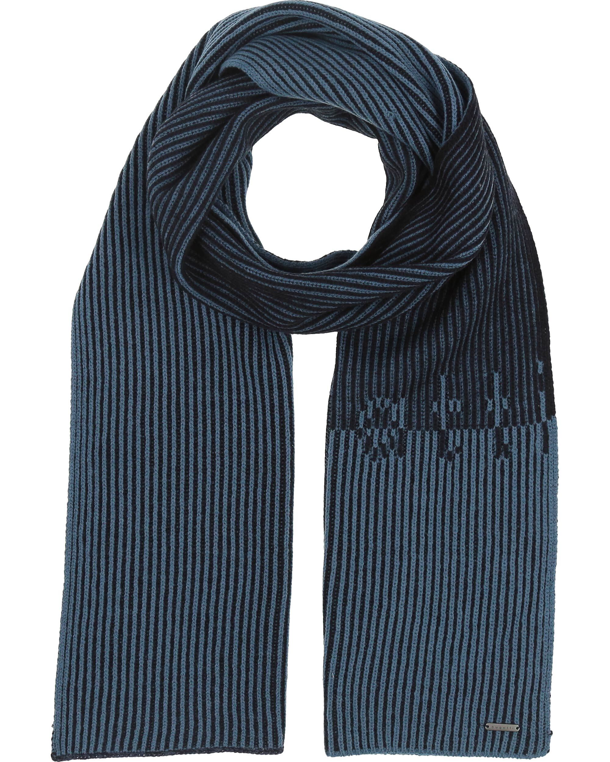 Sjaal heren Bugatti logo - denim