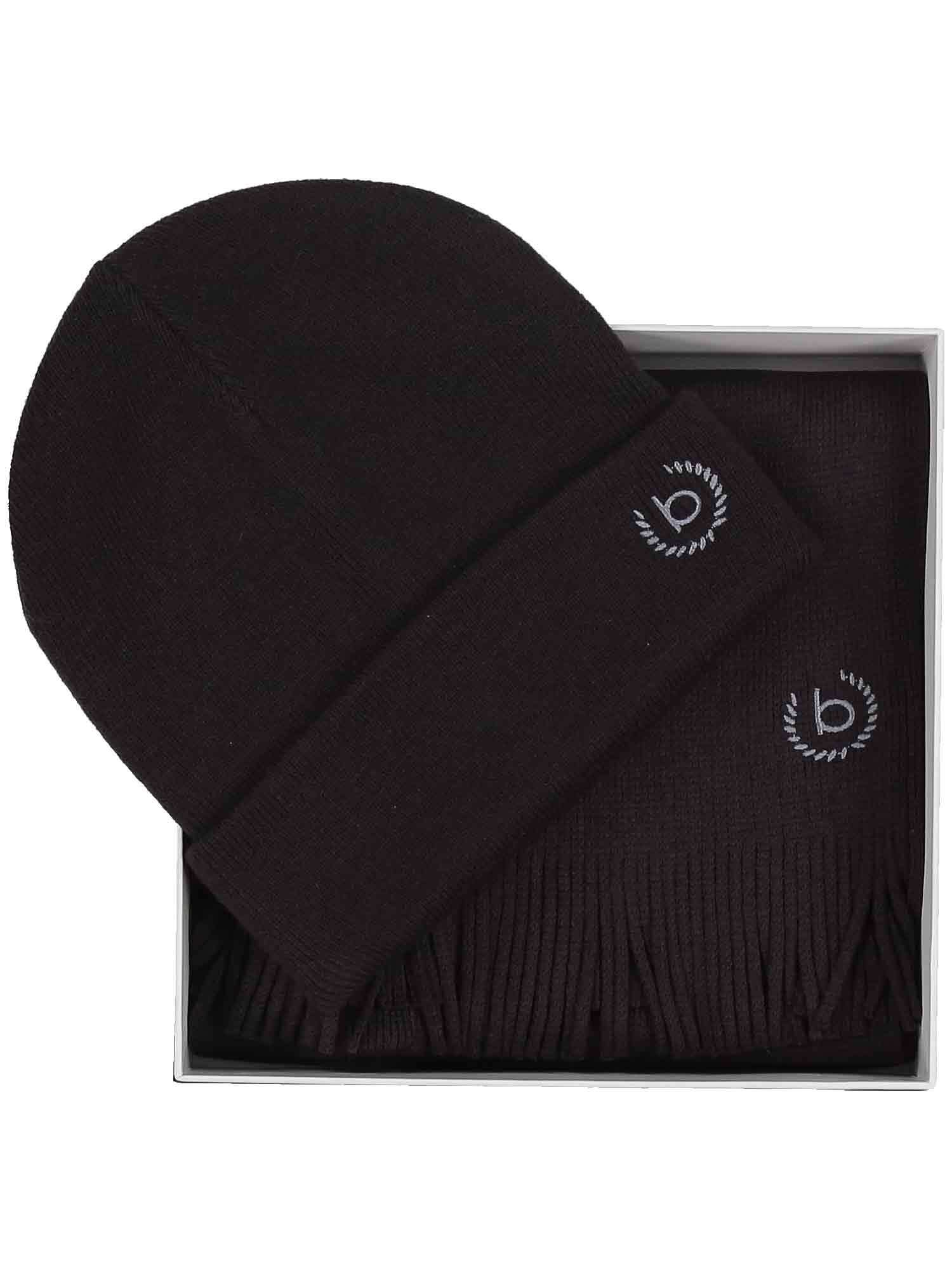 Geschenkset Muts + Sjaal heren - deep blue