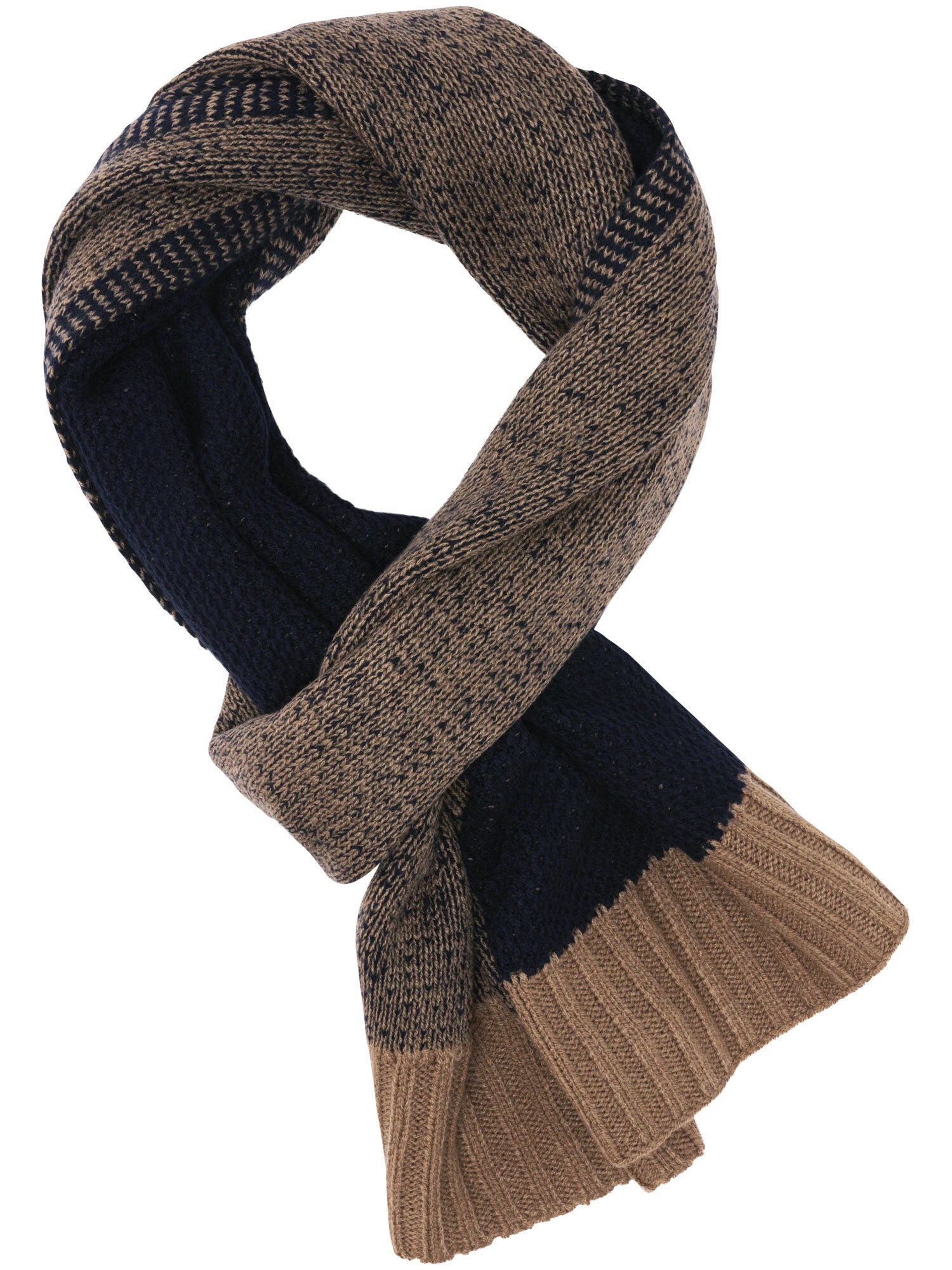 Sjaal heren Bugatti - 630217 blauw beige