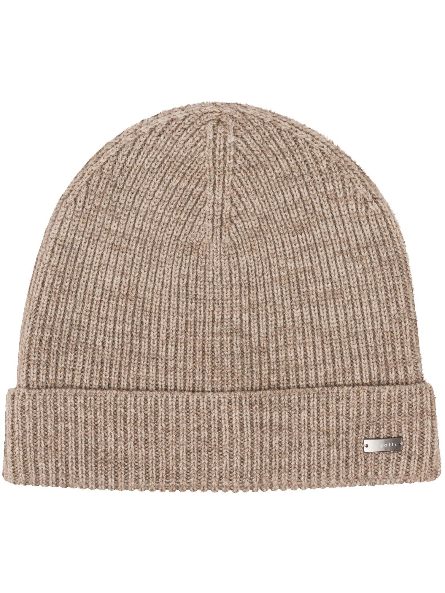 Giftbox sjaal en muts heren Bugatti 100% wol - 630214 - beige