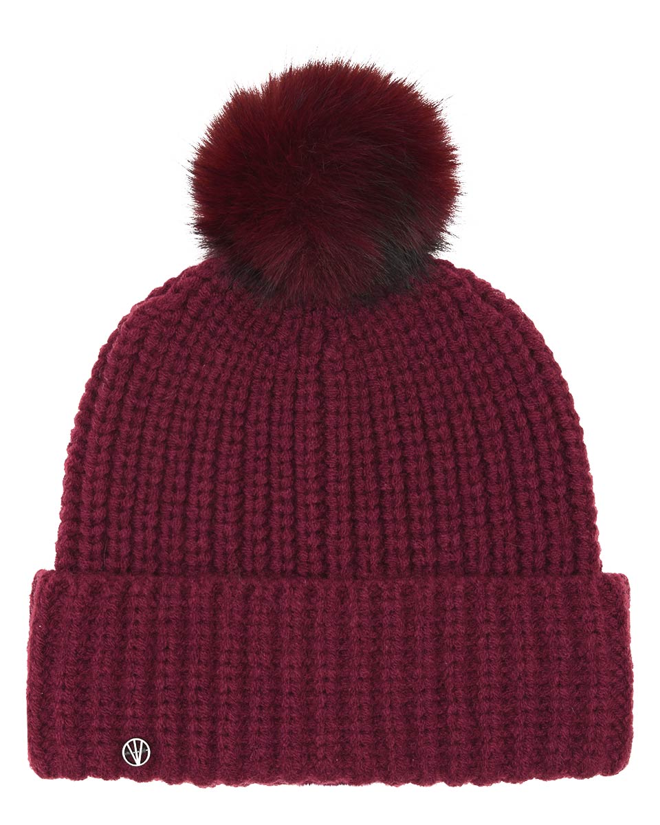 Muts met pompon Loevenich 676044 - bordeaux