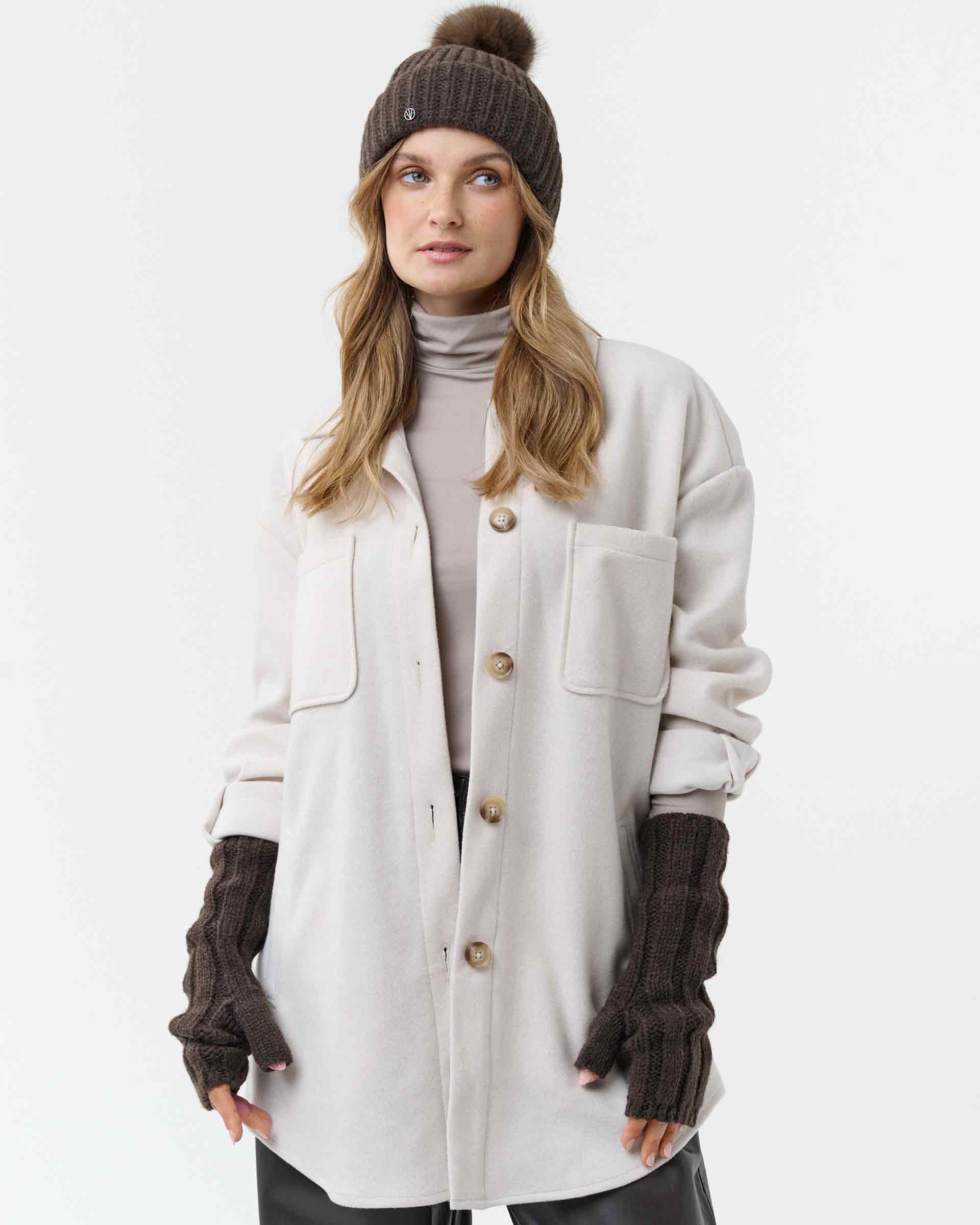 Muts met pompon Loevenich 676044 - bruin