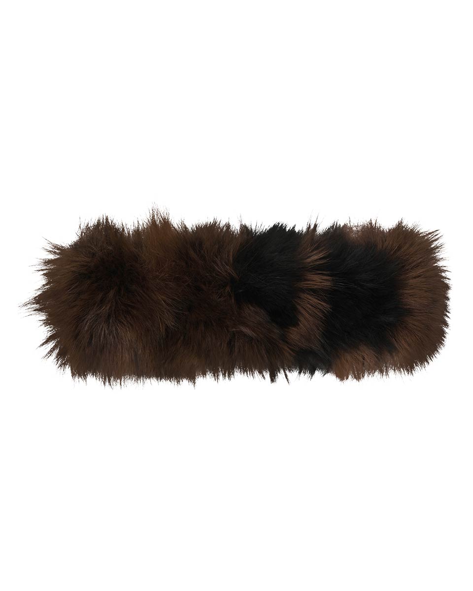 Haarband nepbont Loevenich 676805 - bruin zwart